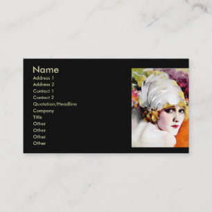Business card, silent film star Anna Nilsson Business Card