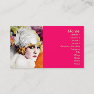Business card, silent film star Anna Nilsson Business Card