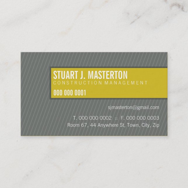 BUSINESS CARD :: simple blocked 7 (Front)
