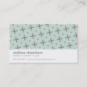BUSINESS CARD simple funky pattern