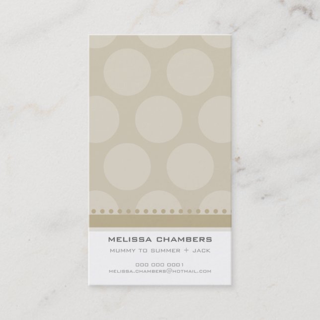 BUSINESS CARD :: simplistic-spots 1P (Front)