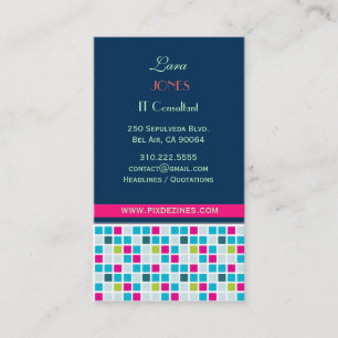 Business Card Square Colours