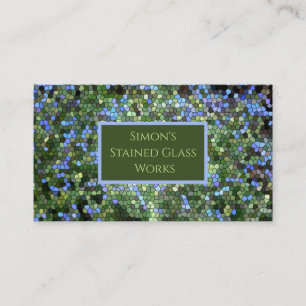 Business Card, "Stained Glass" Business Card
