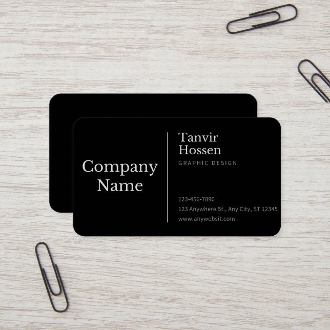Business Card, Standard, 3.5" x 2.0"  Card (Front/Back In Situ)