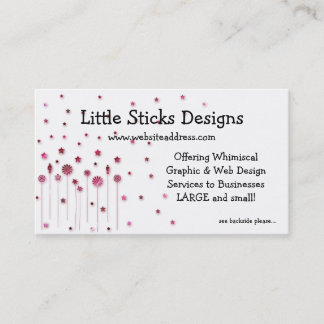 Business Card :: Stars & Little People Sticks