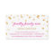 BUSINESS CARD stylish confetti pink gold glitter