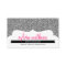 BUSINESS CARD stylish glitter sparkle silver pink