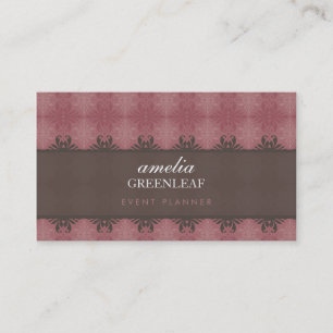 BUSINESS CARD :: stylish patterned 13
