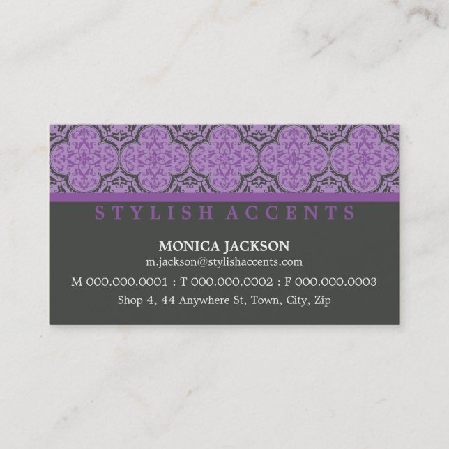 BUSINESS CARD :: stylishly antiqued L11 (Front)