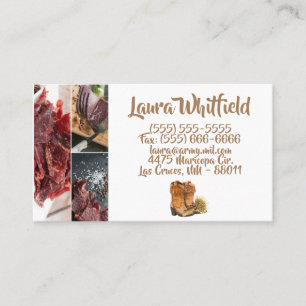 Business Card Summer Country Wedding Rustic Waterc