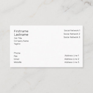 Business Card Template