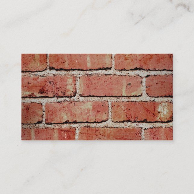 business card template brick pattern photo art (Front)