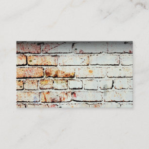 business card template brick wall photograph