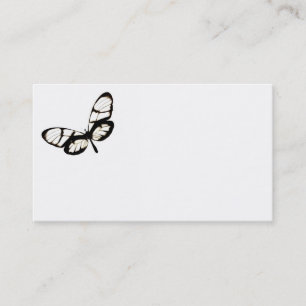 business card template butterfly art