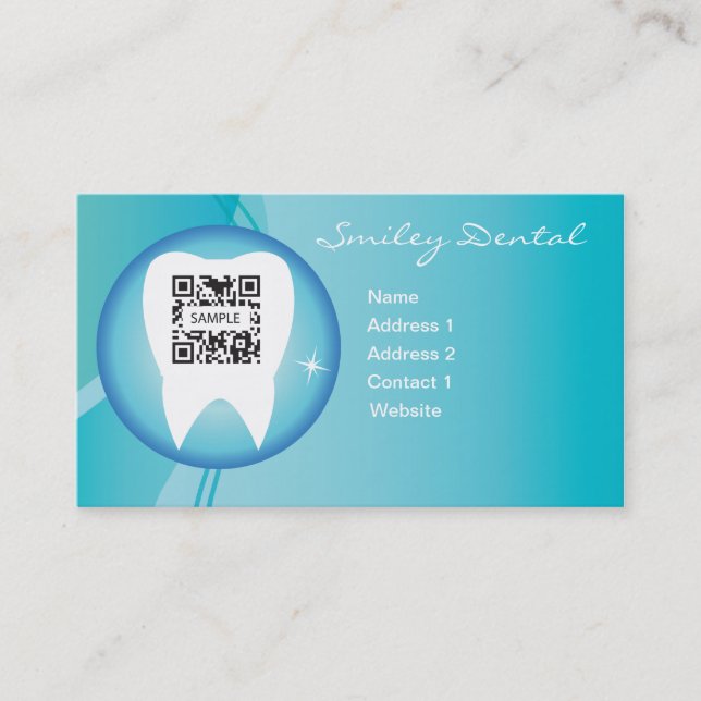Business Card Template Dental Care (Front)