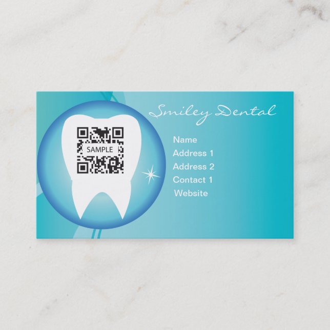 Business Card Template Dental Care (Front)