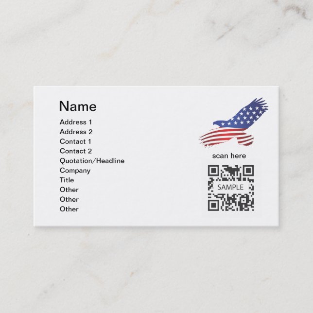 Business Card Template Eagle (Front)