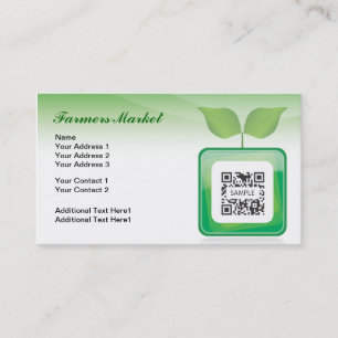 Business Card Template Farmer's Market