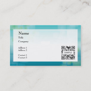 Business Card Template Generic Blue Green