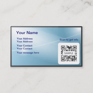 Business Card Template Generic Blue Light