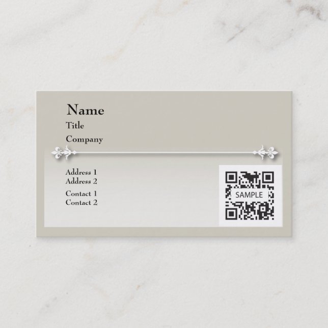 Business Card Template Generic Neutral (Front)