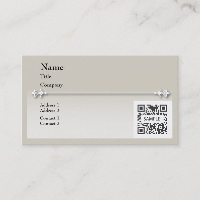 Business Card Template Generic Neutral (Front)