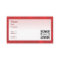 Business Card Template Generic Red Border