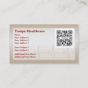 Business Card Template Heart Health