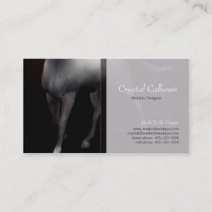 Business Card Template - Horse Painting Dark