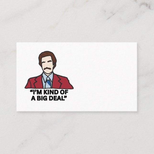 Business Card Template - I'm Kind of a Big Deal  (Front)