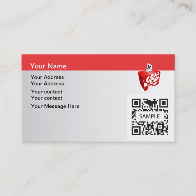 Business Card Template Labour Party (Front)