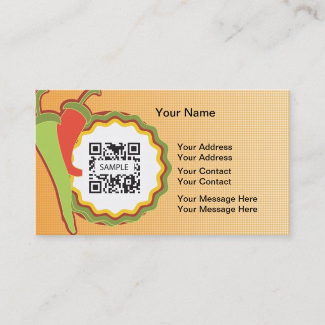 Business Card Template Mexican Restaurant (Front)