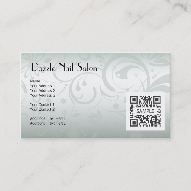 Business Card Template Nail Salon (Front)