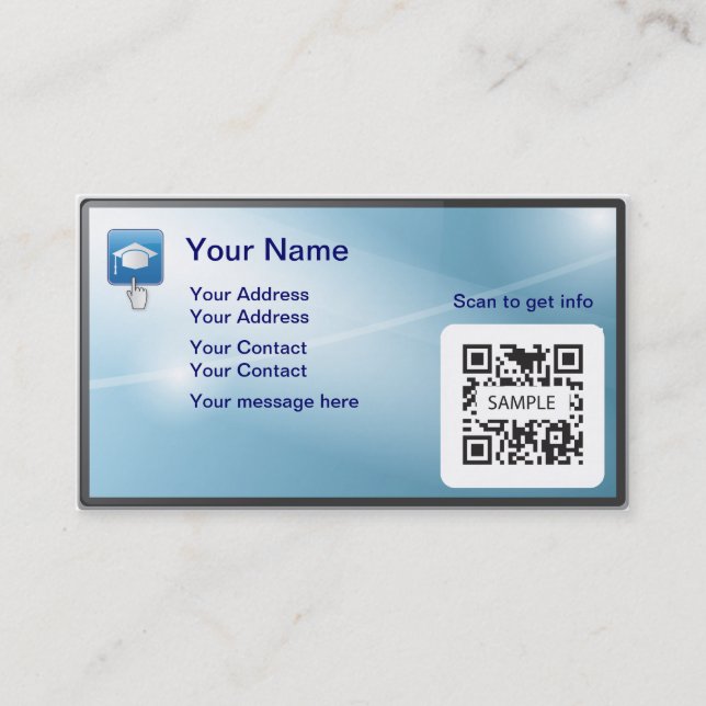 Business Card Template Online Degree (Front)