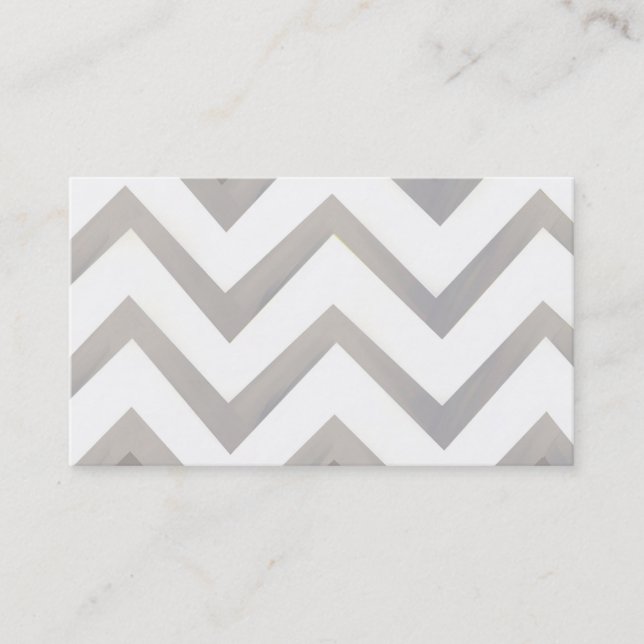 business card template painted chevron stripes (Front)