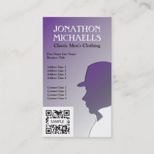 Business Card Template Retail Men's Clothing
