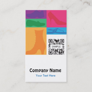 Business Card Template Retail Shoes