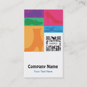 Business Card Template Retail Shoes
