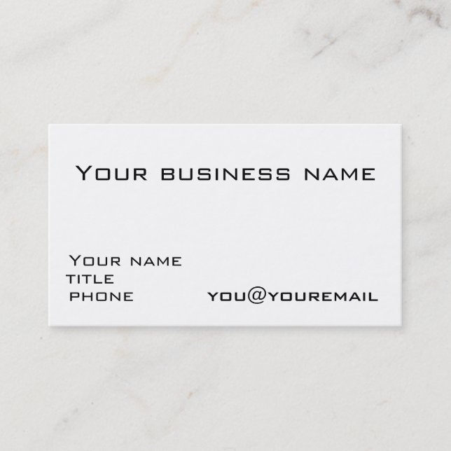 Business card template with social media icons (Front)