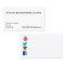 Business card template with social media icons 2