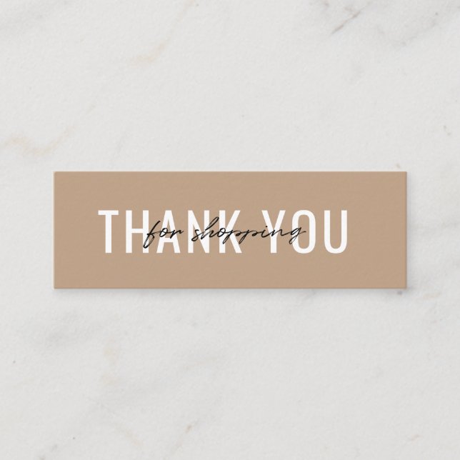 Business Card Thank you for your order Minimalist (Front)