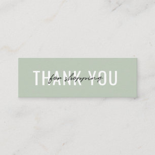 Business Card Thank you for your order Minimalist