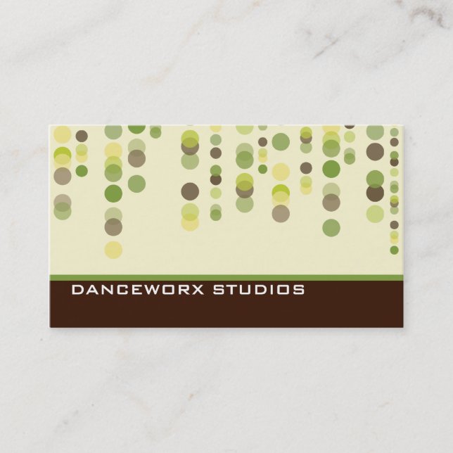 BUSINESS CARD trendy disco spots (Front)