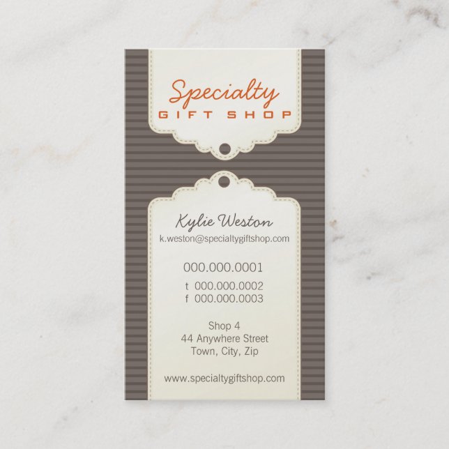 BUSINESS CARD :: trendy gifttag P9 (Front)