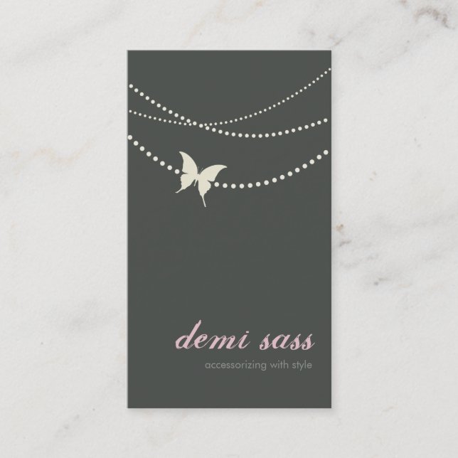 BUSINESS CARD trendy jewellery accessories (Front)