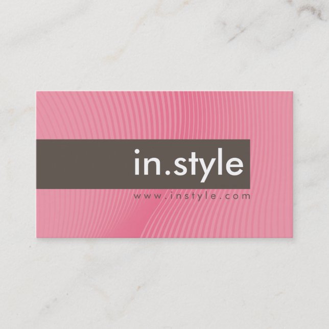 BUSINESS CARD :: trendy modern sway L10 (Front)