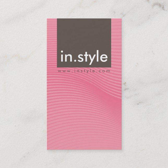 BUSINESS CARD :: trendy modern sway P10 (Front)