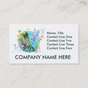 Business Card -  Under The Sea Pop Art