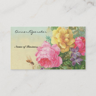 Business Card-Vintage Floral Business Card
