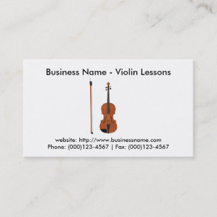 Business Card: Violin Lessons Business Card